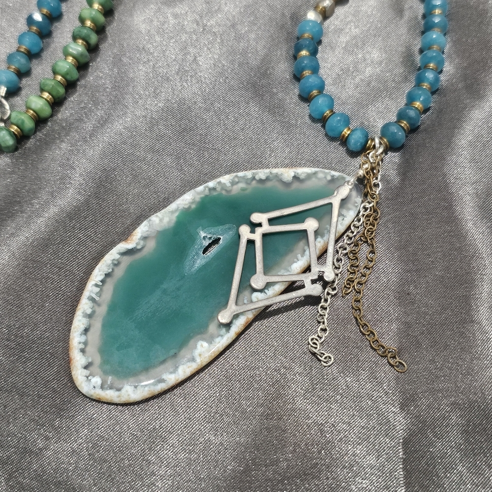 Silpada Sterling Silver 925 Santa Marta Multi-Stone Necklace - Picture 4 of 10